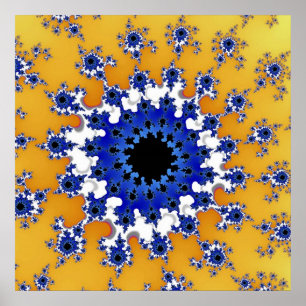 Custom Gold Blue Eye Poster