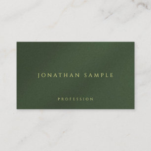 Custom Gold Color Text Premium Thick Luxury Business Card