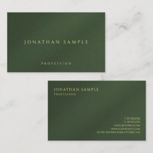 Custom Gold Colour Text Glossy Paper Luxury Oceani Business Card