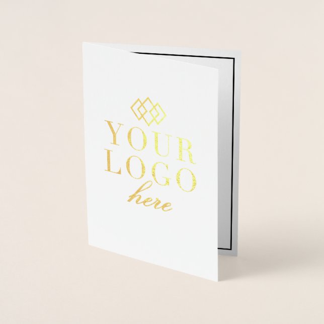 Custom Gold Corporate Company Event Invitation (Front)