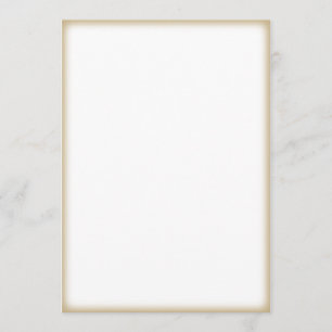 Custom Gold Edge Invitation Card - Make Your Own