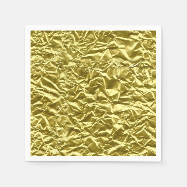 Custom gold foil effect napkin (Front)