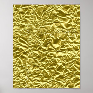 Custom gold foil effect poster