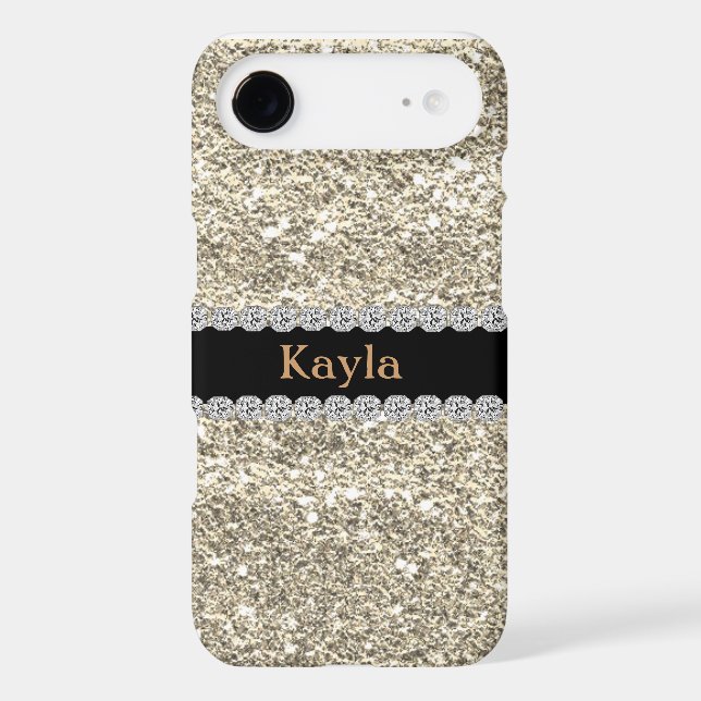 Custom GOLD GLITTER Bling I PHONE 5s Case-Mate iPhone Case (Back)