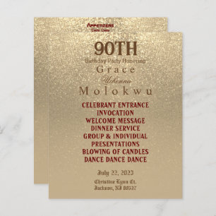 Custom - Gold Glitter - Menu