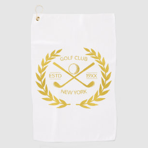 Custom Gold Golf Club Elegant Minimal Modern  Towel