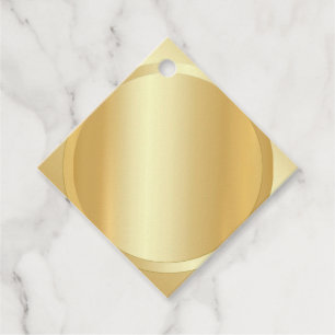 Custom Gold Look Elegant Blank Template Favour Tags
