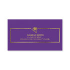 Custom Gold on Purple Graduation Insert Name