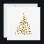 Custom Golden Christmas Tree Holiday Card<br><div class="desc">With a beautiful image(no glitter or foil) and message you can customise to your own if you wish using our handy tool,  personalise this lovely card with your name,  and you're ready to go!  Thanks for looking; we appreciate your business at Paws Charming.</div>