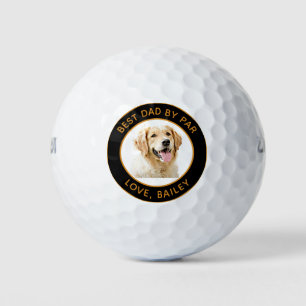 Custom Golden Retriever Dog Personalised Drawn Golf Balls