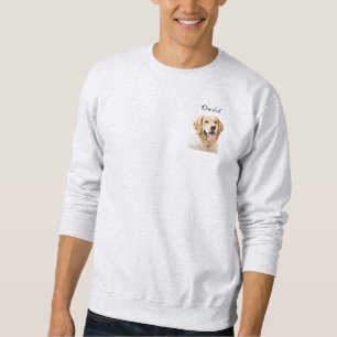 Custom Golden Retriever Dog Personalised Drawn Sweatshirt