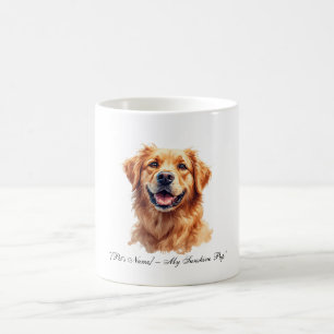 Custom Golden Retriever Watercolor Pet Portrait T- Coffee Mug