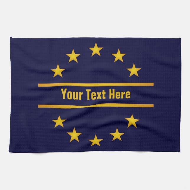 CUSTOM GOLDEN STARS kitchen towels (Horizontal)