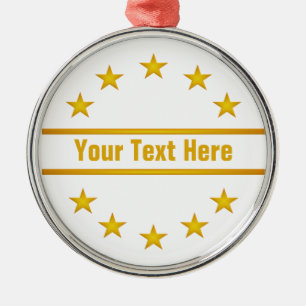 CUSTOM GOLDEN STARS ornament