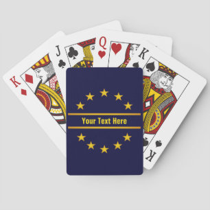 CUSTOM GOLDEN STARS playing cards