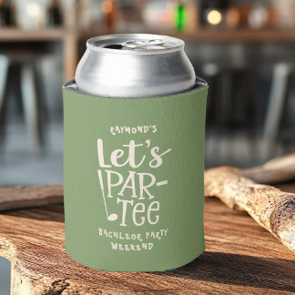 Custom Golf Bachelor Party Let's Par-Tee Can Cooler