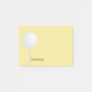 custom golf ball golfing design post it note