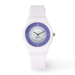 Custom Golf Ball Sports Golfer Quote Very Peri Watch