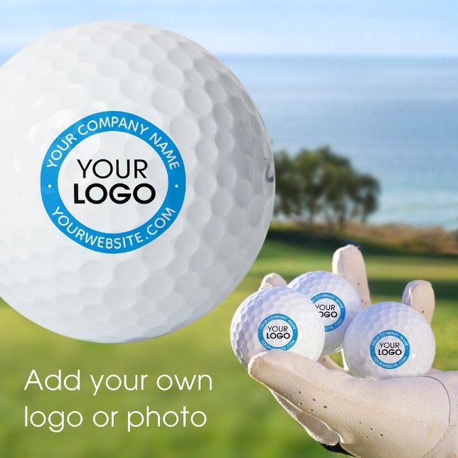 Custom Golf Balls Company Logo Branded Blue (Creator Uploaded)