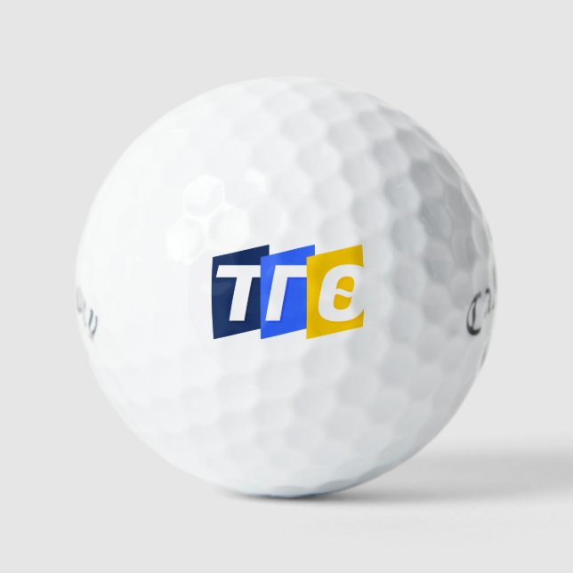 Custom Golf Balls w/ Tri-colour Letters (Front)