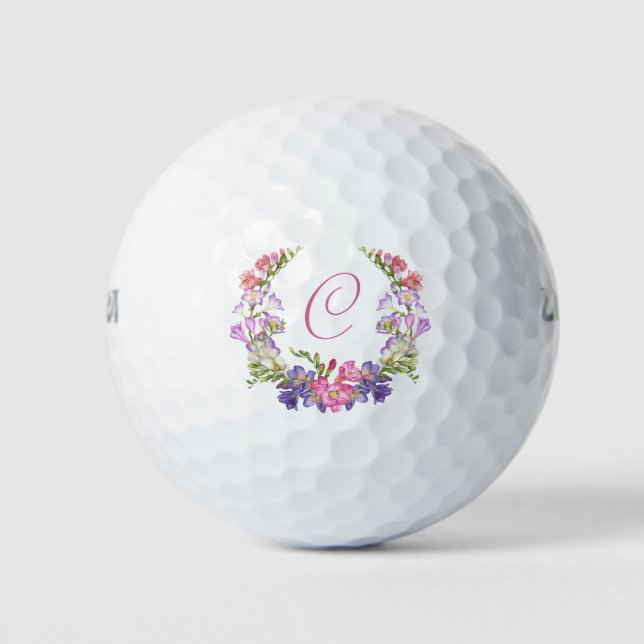 Custom Golf Balls With Monogram Initial For Her (Front)