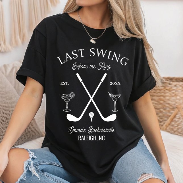 Custom Golf Club Bachelor Party GGolfing Girl Bach T-Shirt (Creator Uploaded)