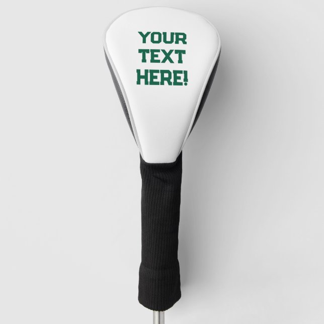 Custom Golf Club Cover - Just Add Text! (Front)