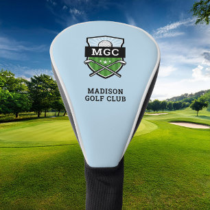 Custom Golf Club Crest Monogram Golf Head Cover