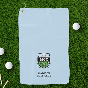Custom Golf Club Crest Monogram Golf Towel