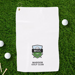 Custom Golf Club Crest Monogram Towel