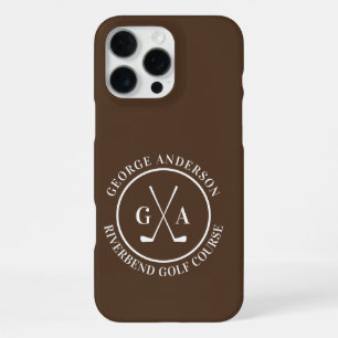 Custom Golf Club Headcover Personalised Monogram iPhone 16 Pro Max Case