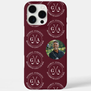 Custom Golf Club Headcover Personalized Monogram C iPhone 16 Pro Max Case