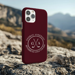 Custom Golf Club Headcover Personalized Monogram iPhone 16 Pro Max Case