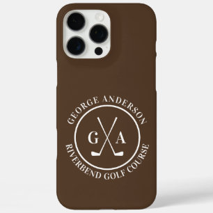 Custom Golf Club Headcover Personalized Monogram iPhone 16 Pro Max Case