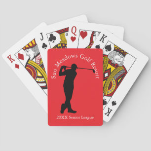 Custom Golf Club Name Men's League Playing Cards