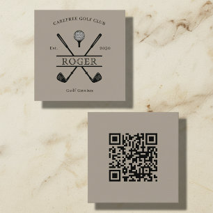 Custom Golf Club Tournament Name Information Card
