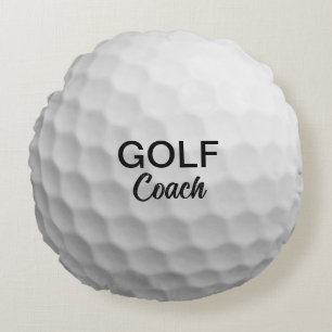 Custom Golf Coach Keepsake Round Cushion