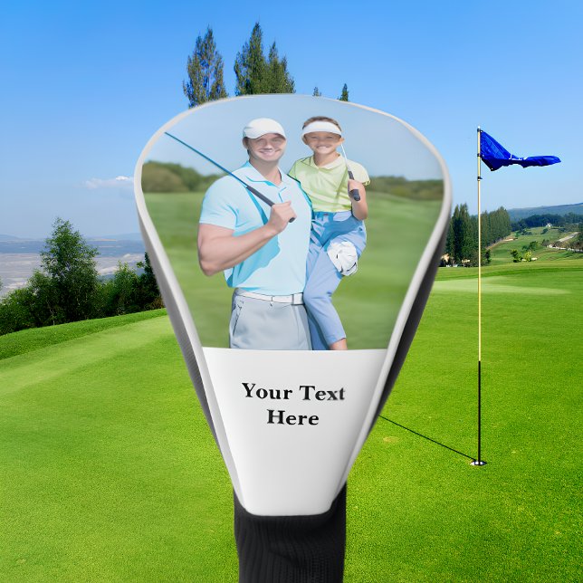 Custom Golf Driver Headcovers with Photo and Text  (custom driver headcovers)