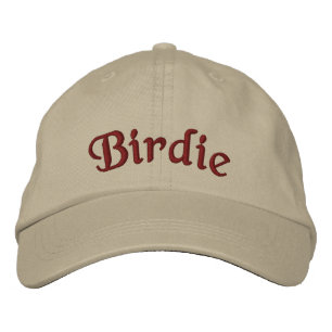 Custom Golf Hat - Personalised Embroidered Birdie 