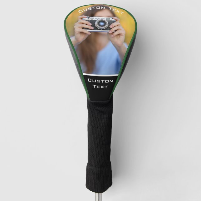 Custom Golf Head Cover – Personalised Photo Gift (Front)