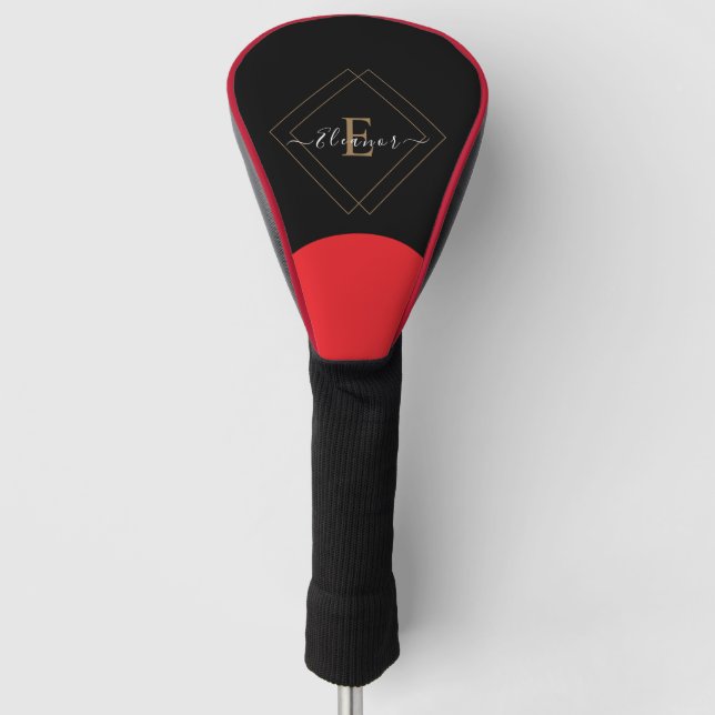 Custom Golf Head Cover with Name (Front)