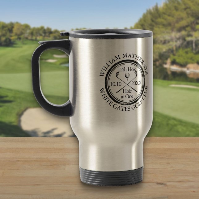 Custom Golf Hole in One Classic Travel Mug (Custom Golf Hole in One Classic Travel Mug)