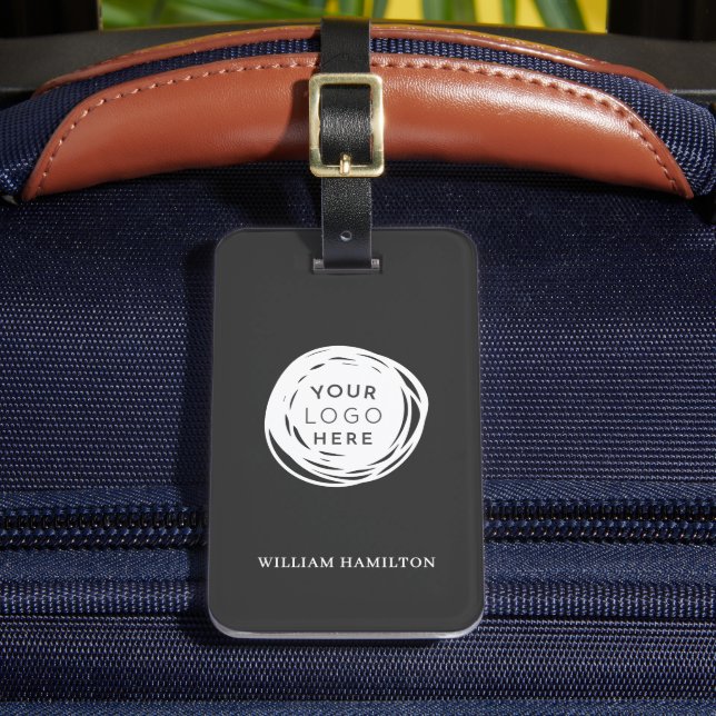 Custom Golf Logo Name Luggage Tag (Front Insitu 2)