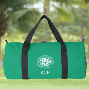 Custom Golf Monogram Red Travel Gym Duffle Bag