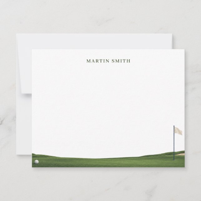 Custom Golf Note Card (Front)