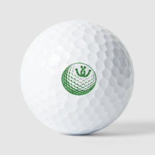 Custom Golf - Personalised Lucky Horseshoe graphic Balls