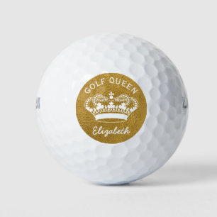 Custom Golf Queen Gold Crown Balls