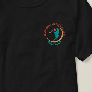 Custom Golf School Club League Name Number T-Shirt