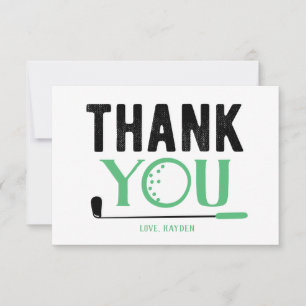 Custom Golf Thank You Card