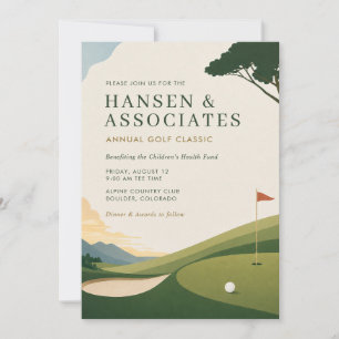 Custom Golf Tournament Invitation
